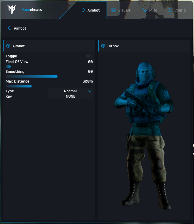 Aimbot menu